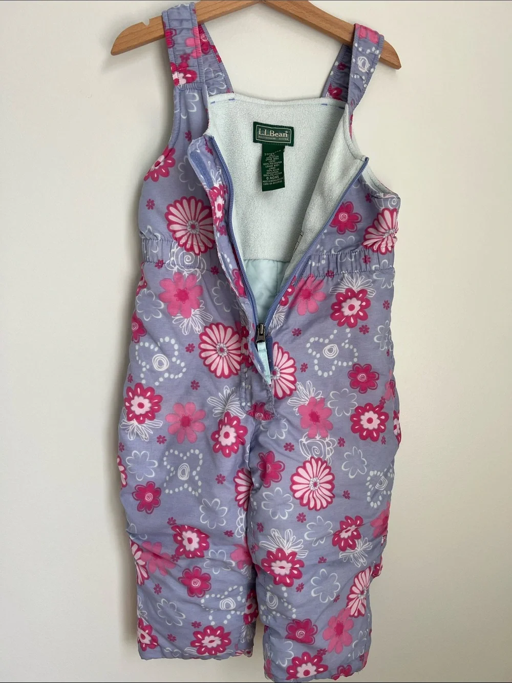 L.L. Bean | Girls Floral Puffer Set in Lavender & Pink Size 4T Coat / 3T Pants